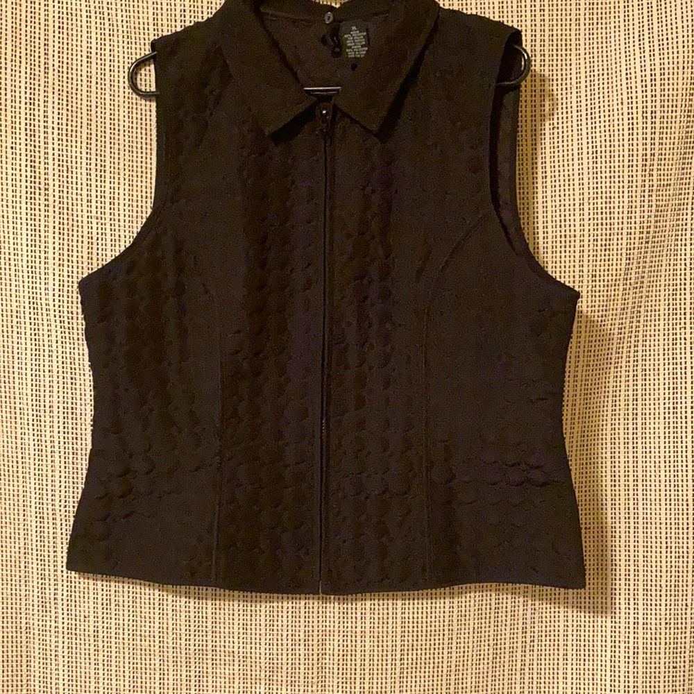 New Direction Black Quilted Puffer Jacket